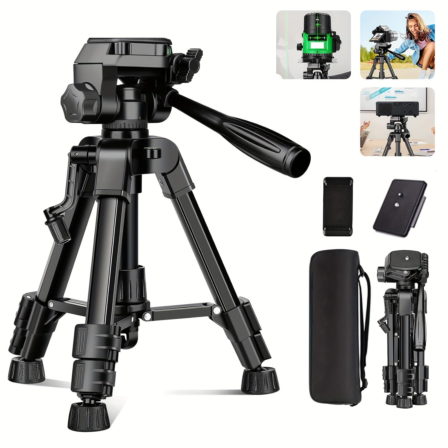 Camera Tripod Carbon - Mini Tripod for Camera, 25inch Aluminum