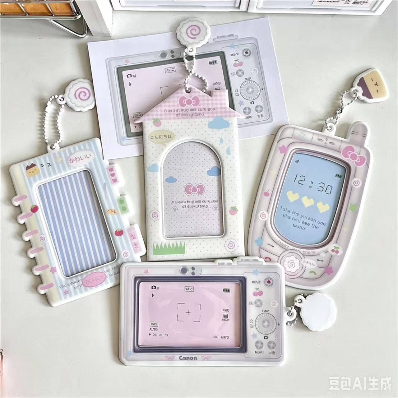 Photography With Mobile - 1PC Cartoon Kpop Photocard Holder Camera