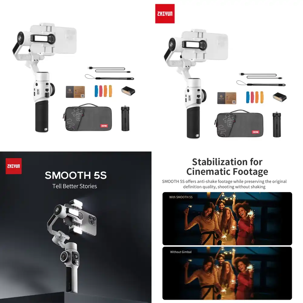 Zhiyun Smooth 5S Combo 3-Axis  - Handheld Stabilizer Gimbal ulasan dan harga