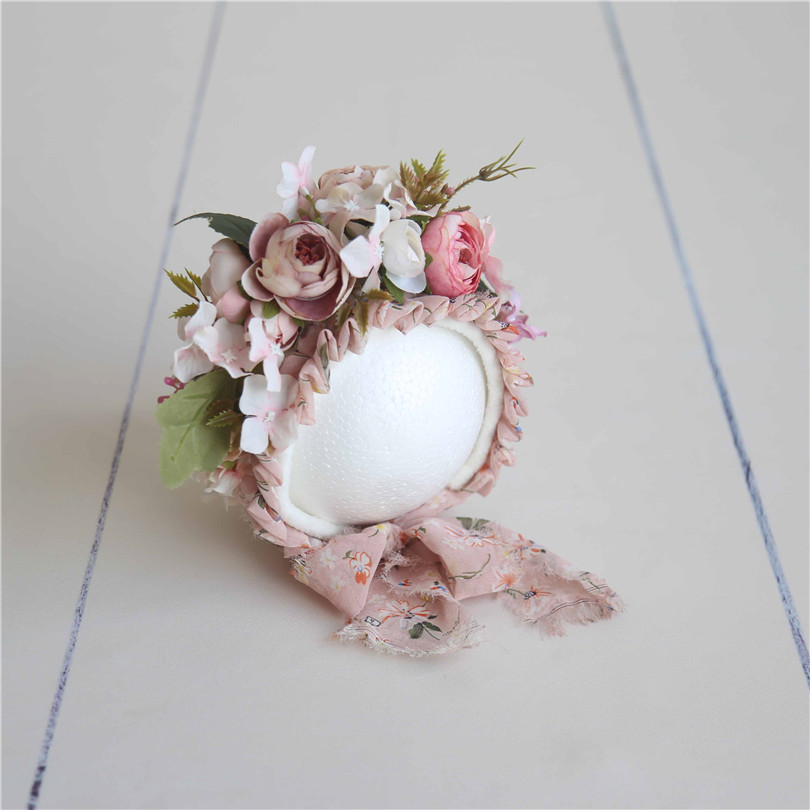 Baby Girl Floral Bonnet Newbor - Photography Simulator ulasan dan harga