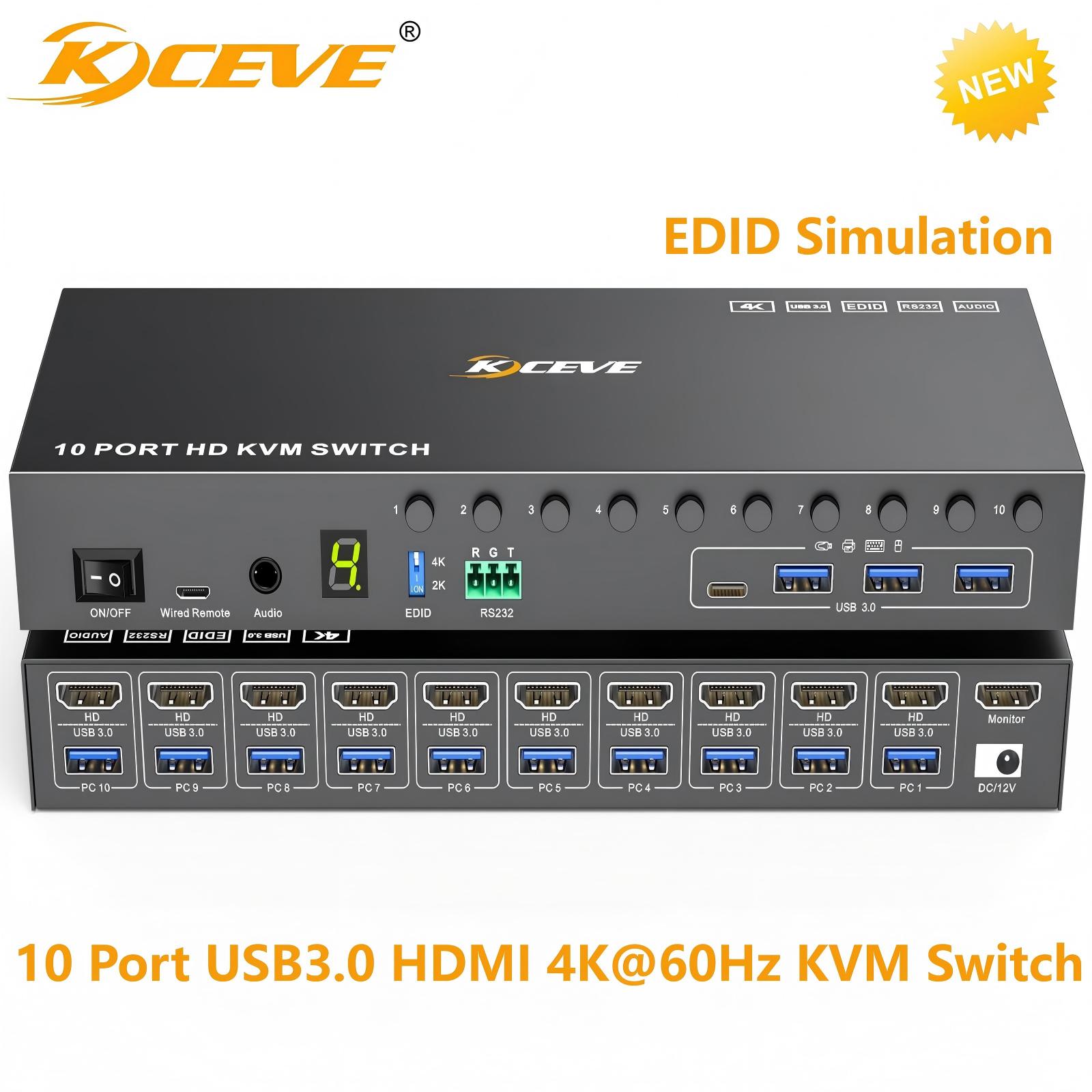 10 Port 8 Port KVM Switch HDMI - Photography Simulator ulasan dan harga