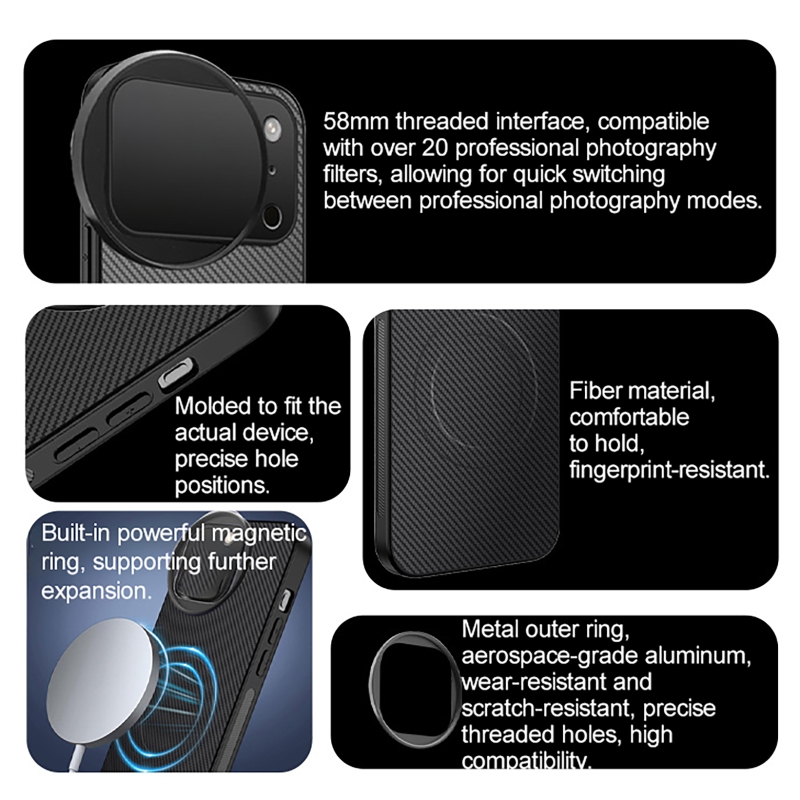 4 in 1 Lens 58mm Mobile Phone  - Nd Filter Set ulasan dan harga