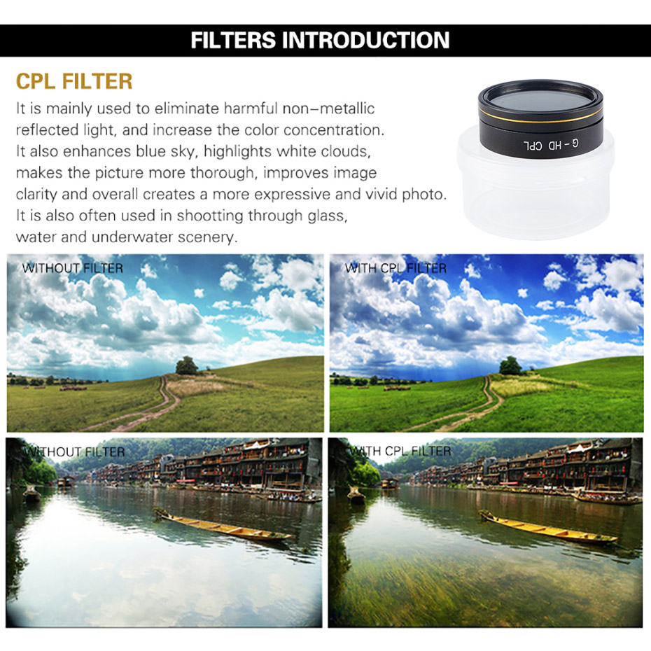 Drone Filter For Phantom 4 Pro - Nd Filter Set ulasan dan harga