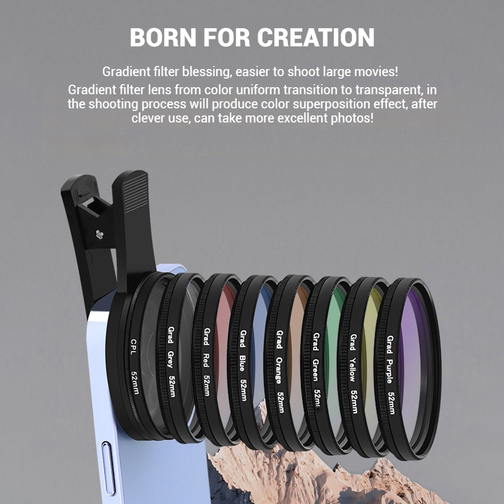 52MM Mobile Phone Lens Univers - Photography With Mobile ulasan dan harga