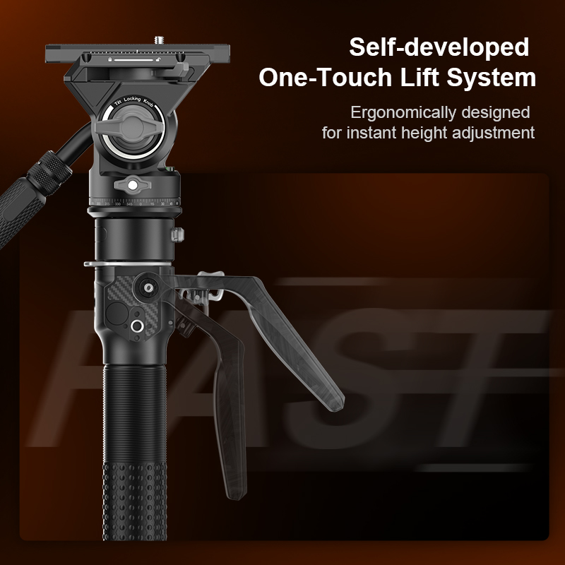 COMAN M1 PRO V5 One Click Lift - Camera Tripod Carbon ulasan dan harga
