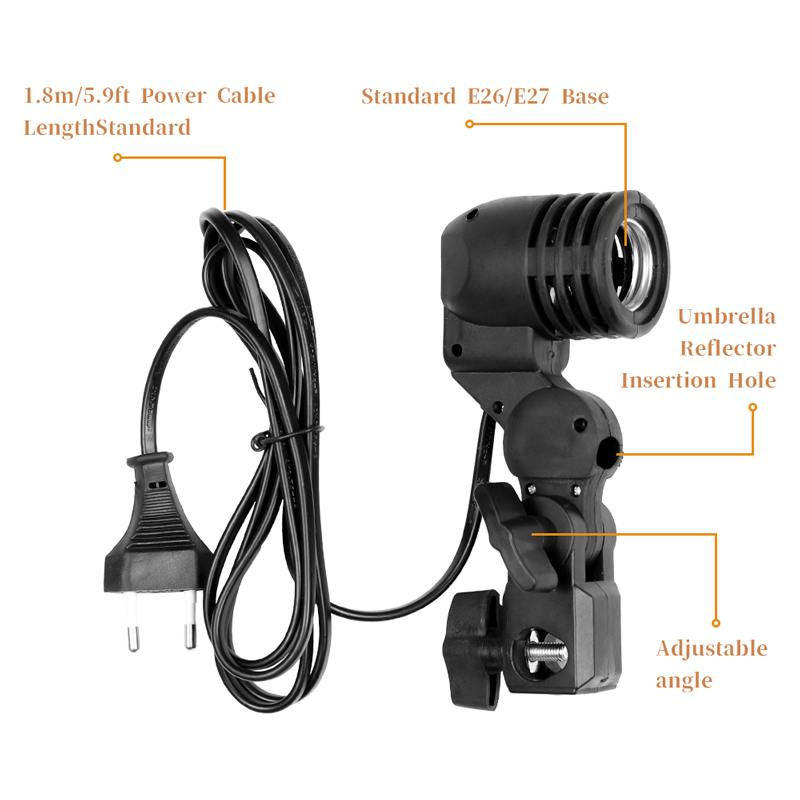 1.8m Cable Cord Light Bulb Sta - Photography Bulb ulasan dan harga