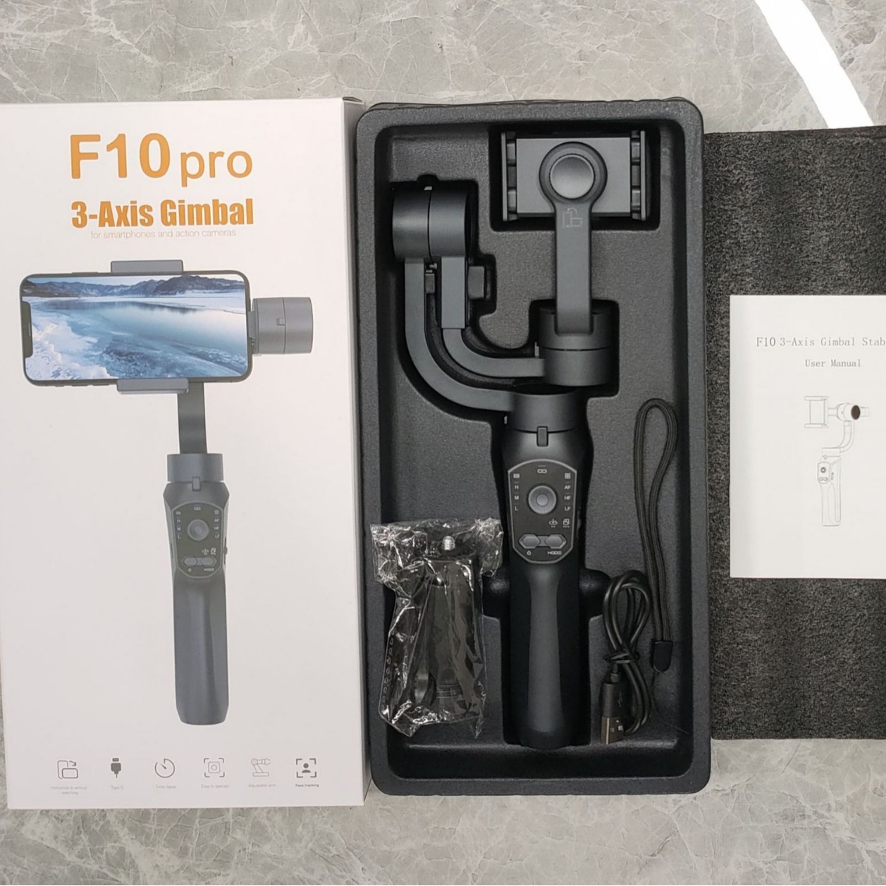 F10 PRO Handheld Mobile Phone  - Handheld Stabilizer Gimbal ulasan dan harga