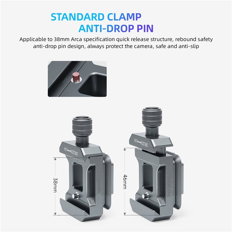 AED7-4-Way Arca Clamp Quick Re - Camera Tripod Carbon ulasan dan harga