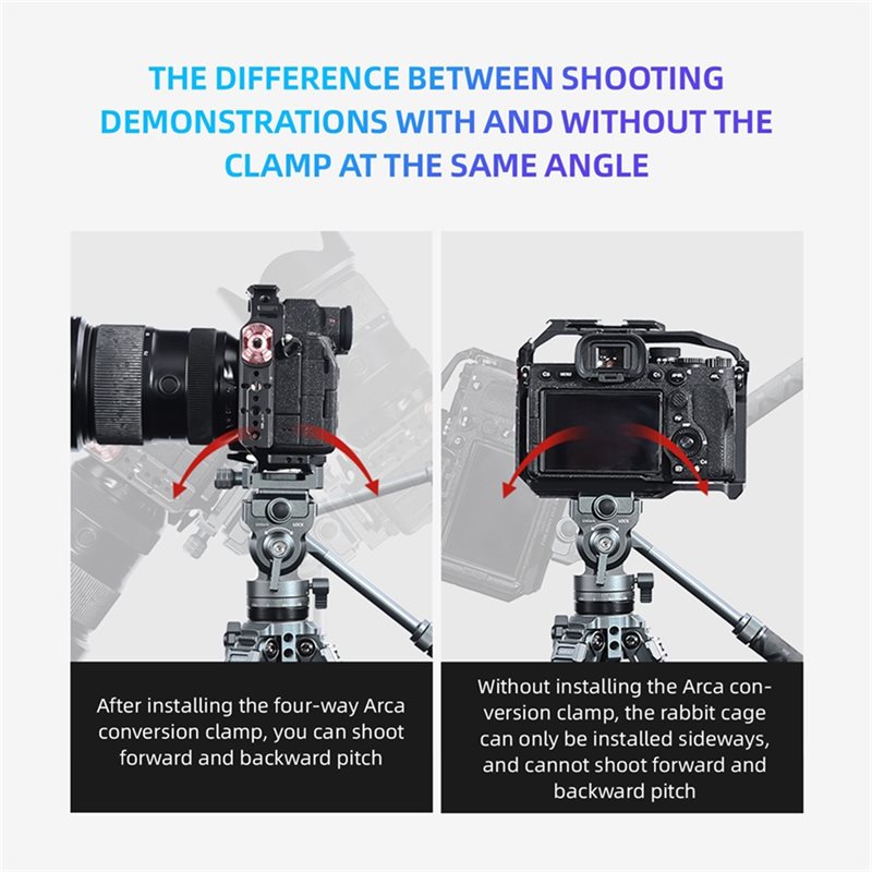AED7-4-Way Arca Clamp Quick Re - Camera Tripod Carbon ulasan dan harga