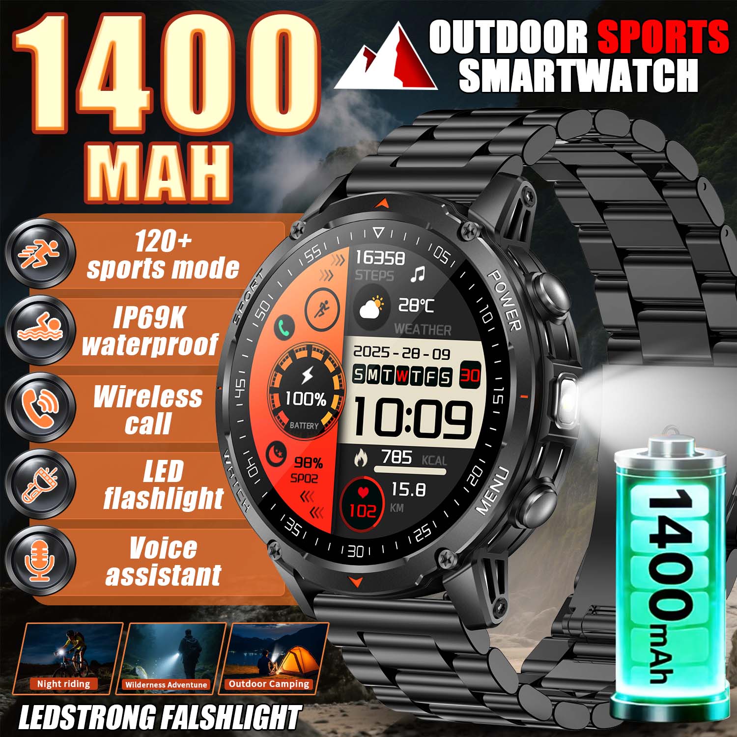 2026 New Military Smart Watch  - Photography Quiz ulasan dan harga