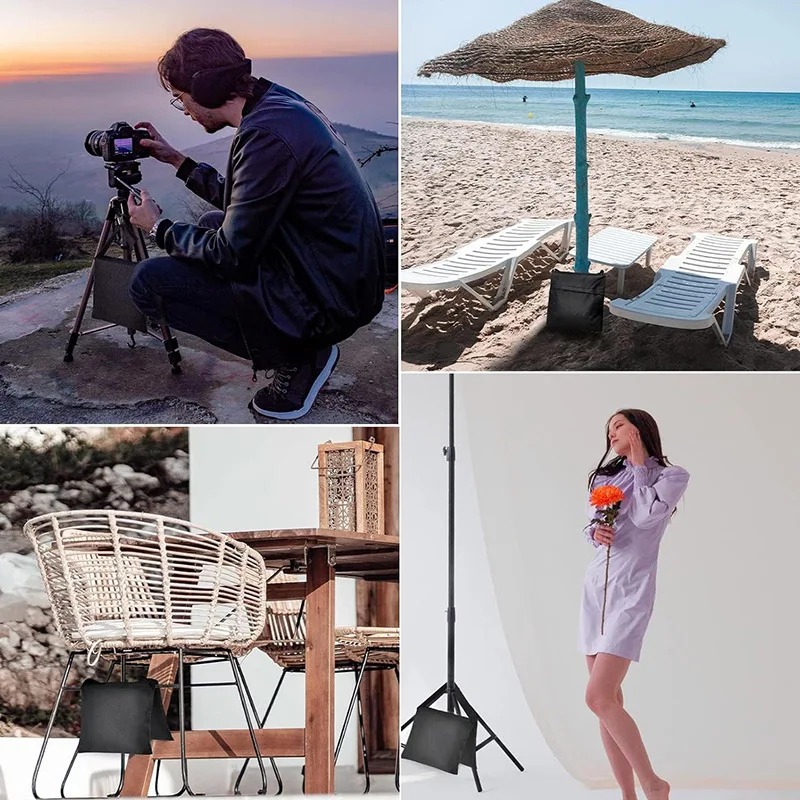 4pcs/2pcs/1pc Black Sand Bag W - Photography Treatment ulasan dan harga