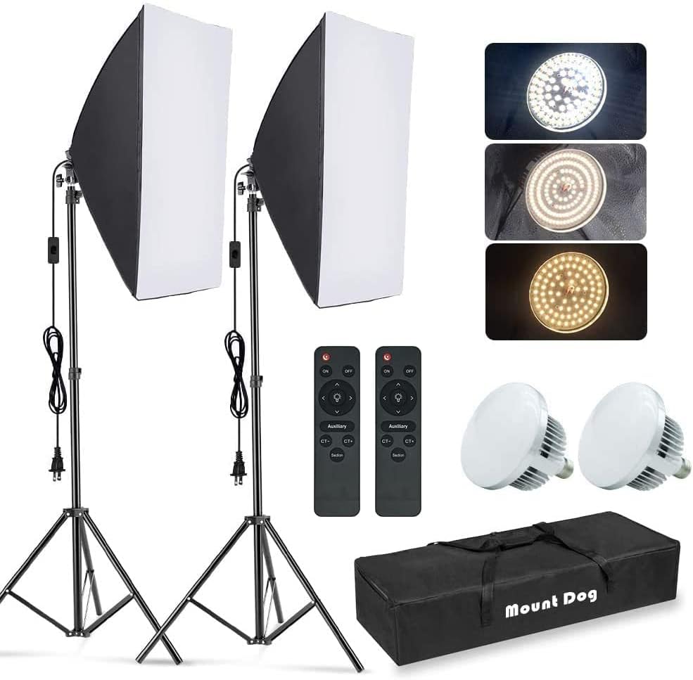 Photography Softbox Lighting K - Photography Bulb ulasan dan harga