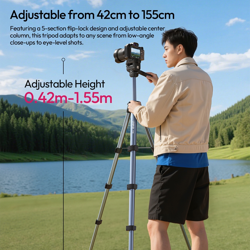 Ulanzi TT39 1.55M Video Camera - Camera Tripod Carbon ulasan dan harga