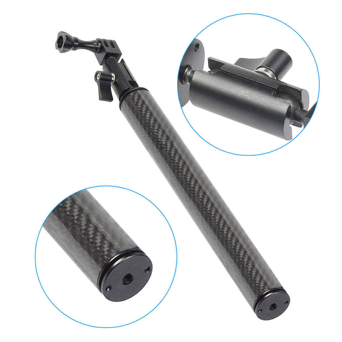 Carbon Fiber Selfie Rod Adjust - Camera Tripod Carbon ulasan dan harga