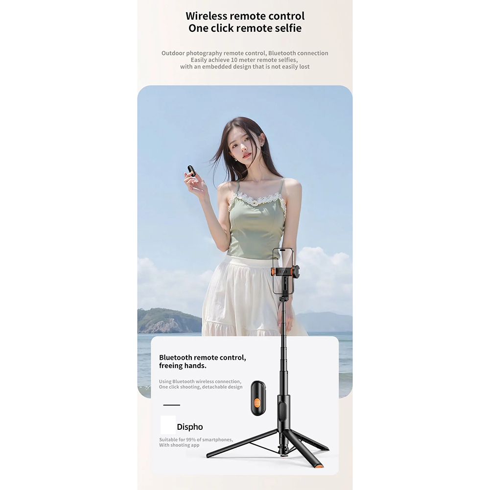 AA08-Mobile Phone Bluetooth Se - Camera Tripod Carbon ulasan dan harga