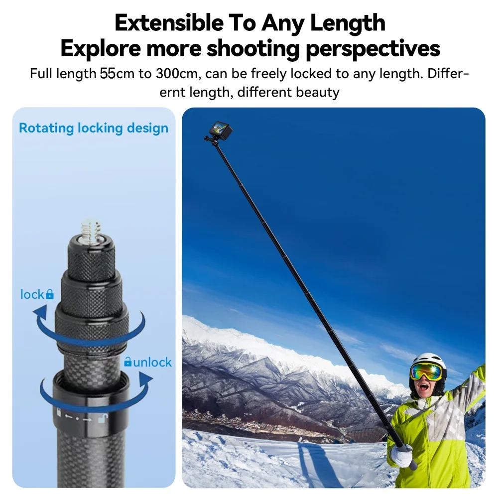 Carbon Fiber 9 Section Telesco - Camera Tripod Carbon ulasan dan harga