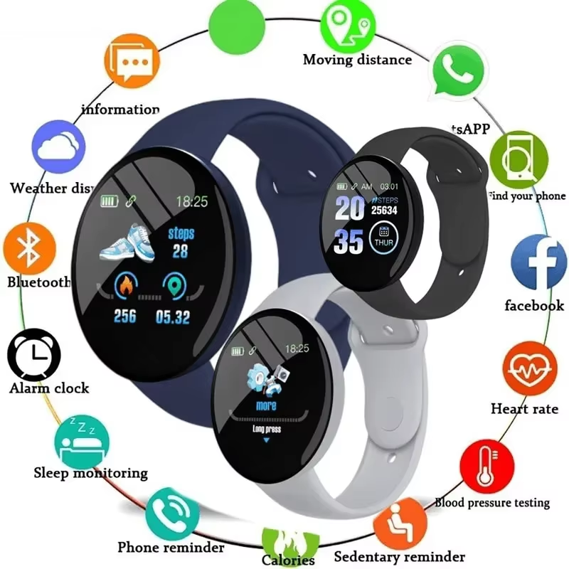 D18 Smartwatch Circular Color  - Photography Grid ulasan dan harga