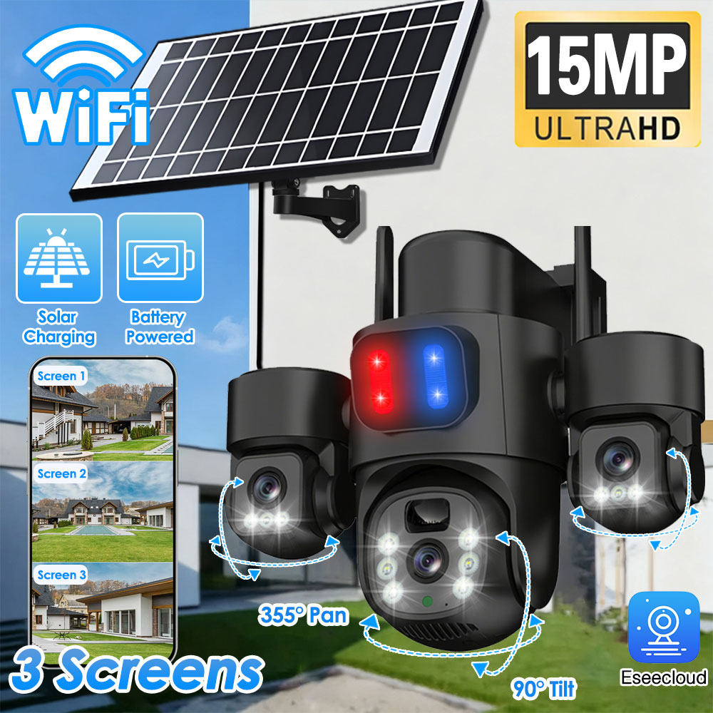 WIFI Solar PTZ Camera Outdoor  - Photography Grid ulasan dan harga