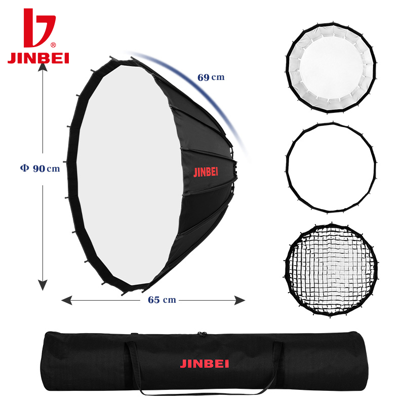 JINBEI 90cm Deep Reflective Pa - Photography Grid ulasan dan harga