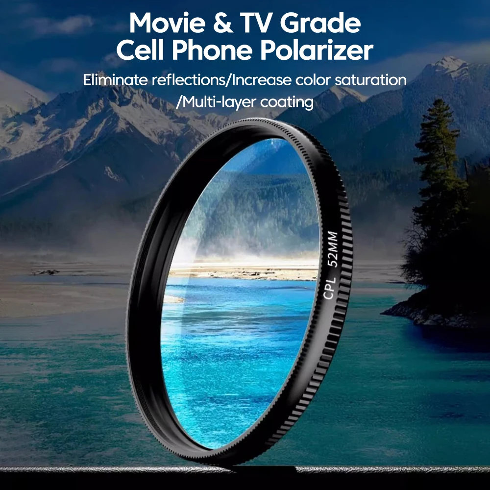 New 52mm CPL Mobile Phone Lens - Photography With Mobile ulasan dan harga