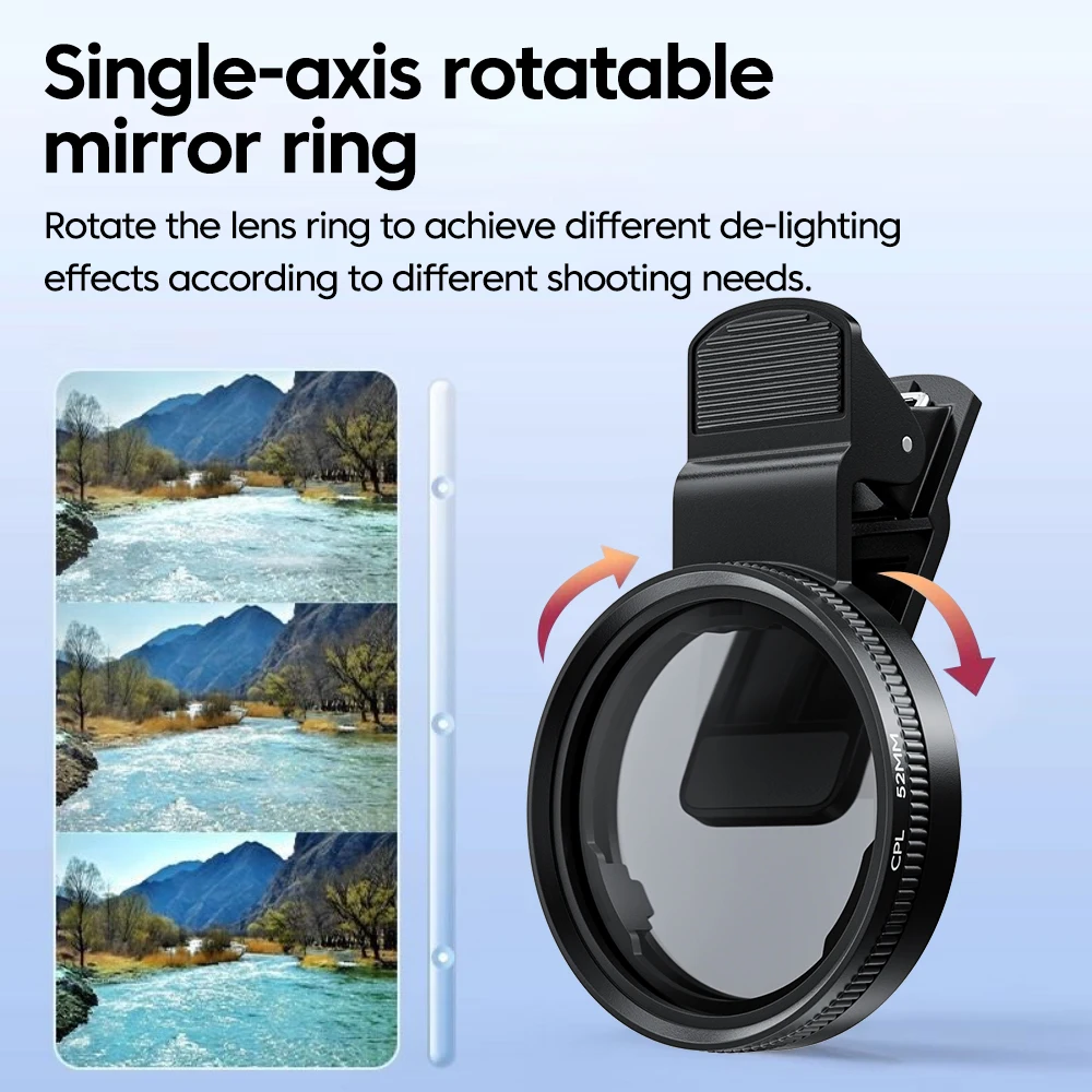 New 52mm CPL Mobile Phone Lens - Photography With Mobile ulasan dan harga