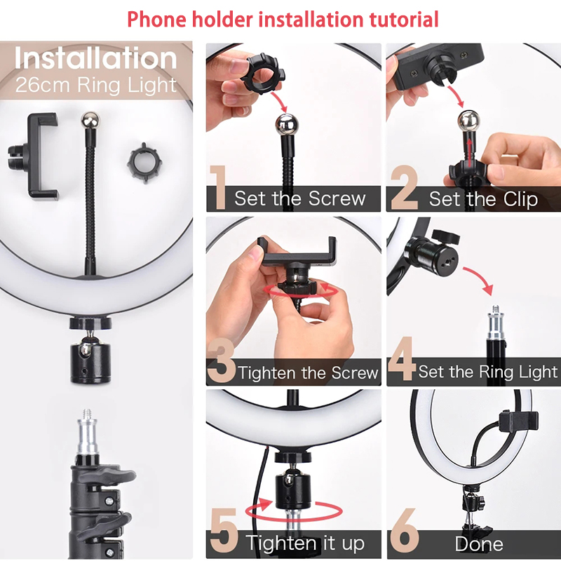 16cm 26cm 33cm LED Ring Lights - Photography Bulb ulasan dan harga