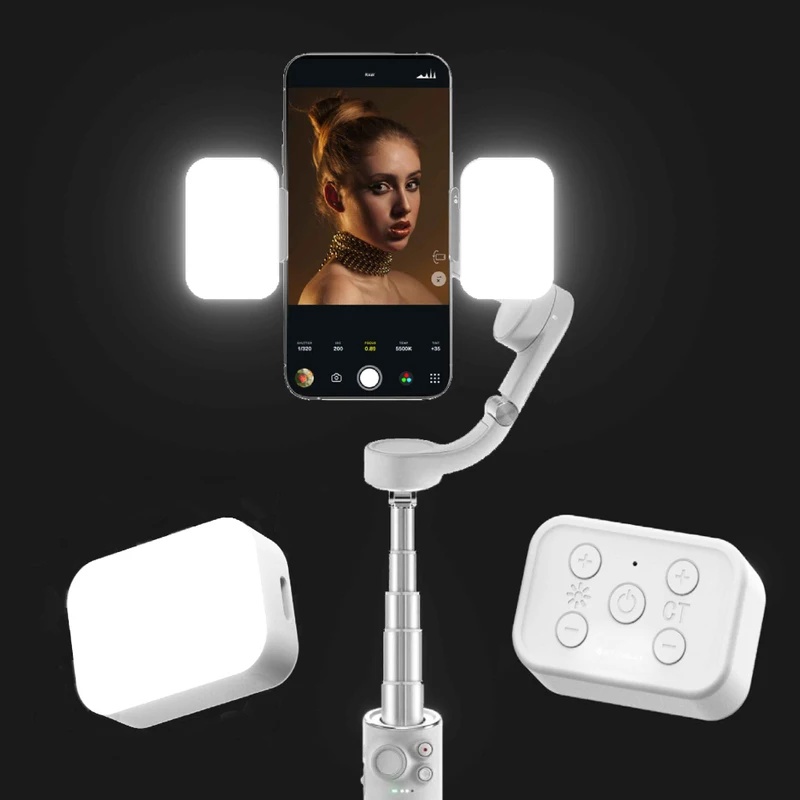Magnetic LED Fill Light for DJ - Handheld Stabilizer Gimbal ulasan dan harga