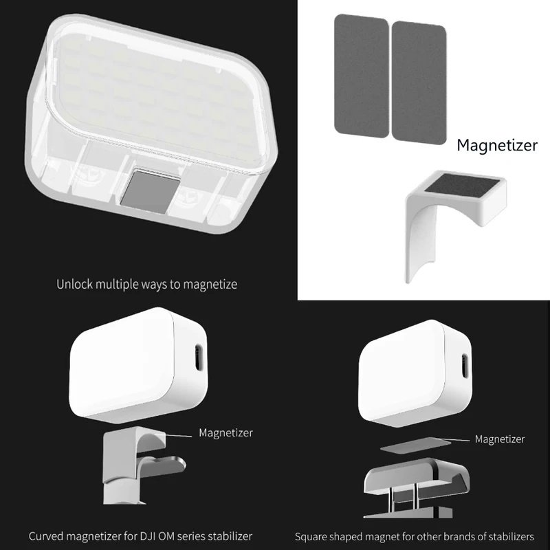 Magnetic LED Fill Light for DJ - Handheld Stabilizer Gimbal ulasan dan harga